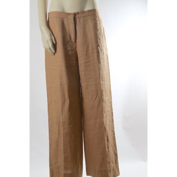 Unbranded Wool Beige Coat with MaxMara Linen Pants Set Suit Size 12 - Picture 11 of 16